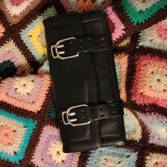 NWT Cole Haan black buckle wallet